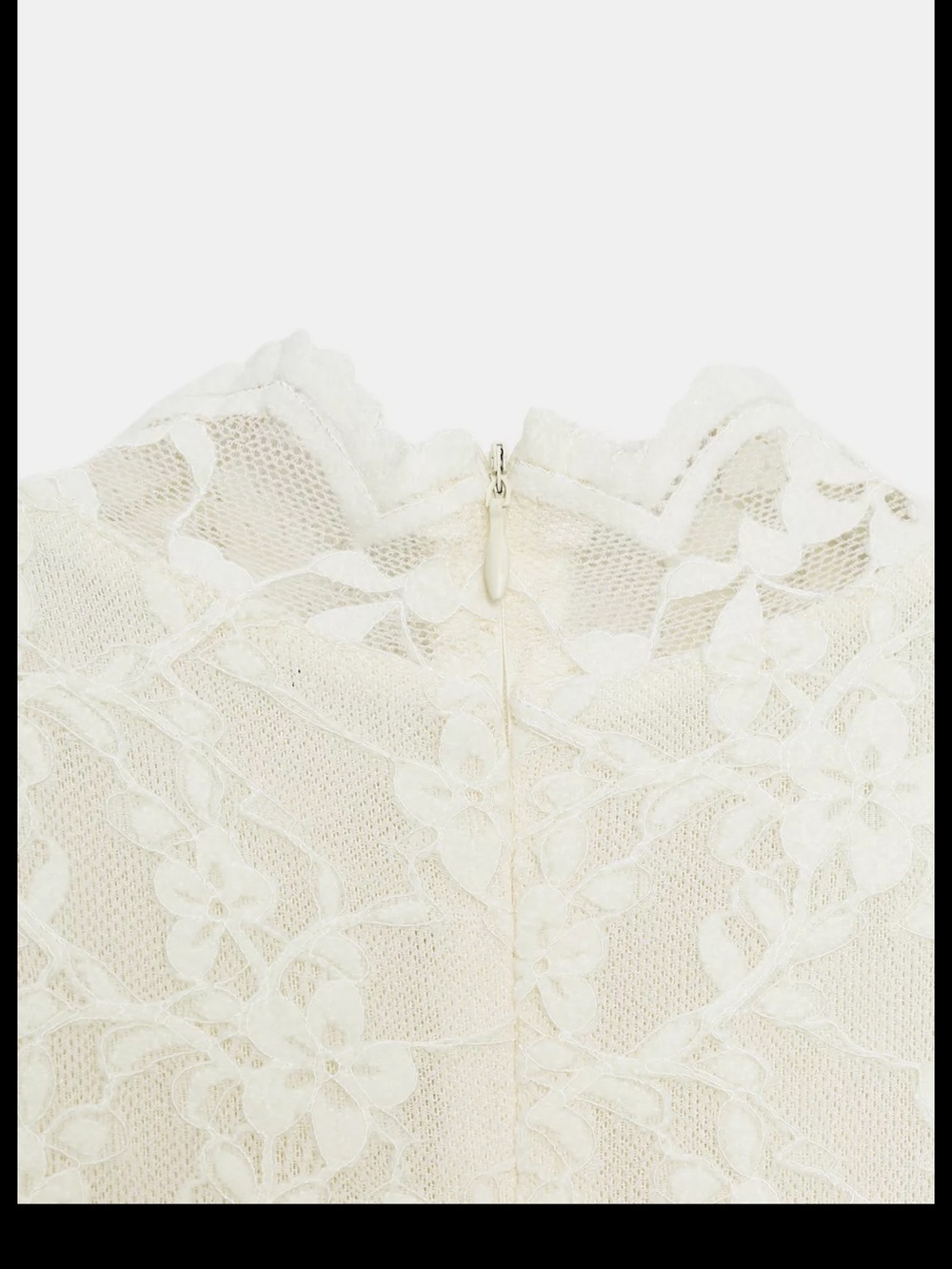 Zara Sleeveless Lace Maxi Dress in Ivory - Picture 4 of 4